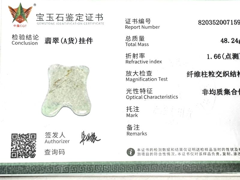 Medicina Tradicional China - Gua Sha cóncavo en Jade - verde claro con reflejos amarillos/marrones 3