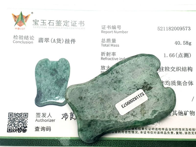 Medicina Tradicional China - Pez Gua Sha - Cuerpo y rostro - Verde Oscuro 2