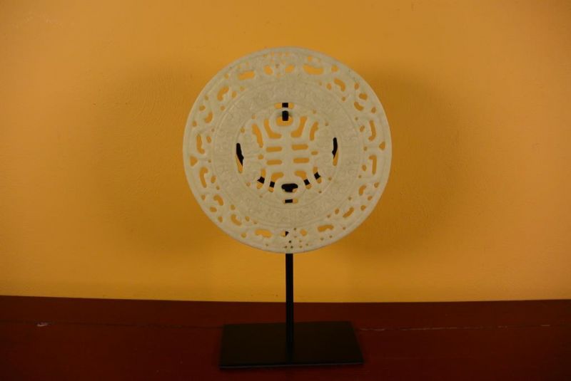 Medium Bi-shaped Jade disc - 20cm 2