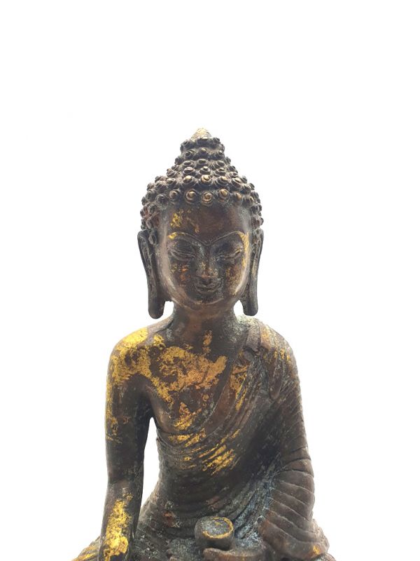 Messing Statue Buddha Gebetshaltung 2