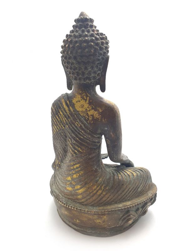 Messing Statue Buddha Gebetshaltung 4