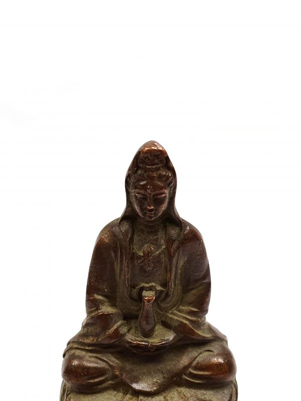 Messing Statue Kleine Göttin GuanYin 2