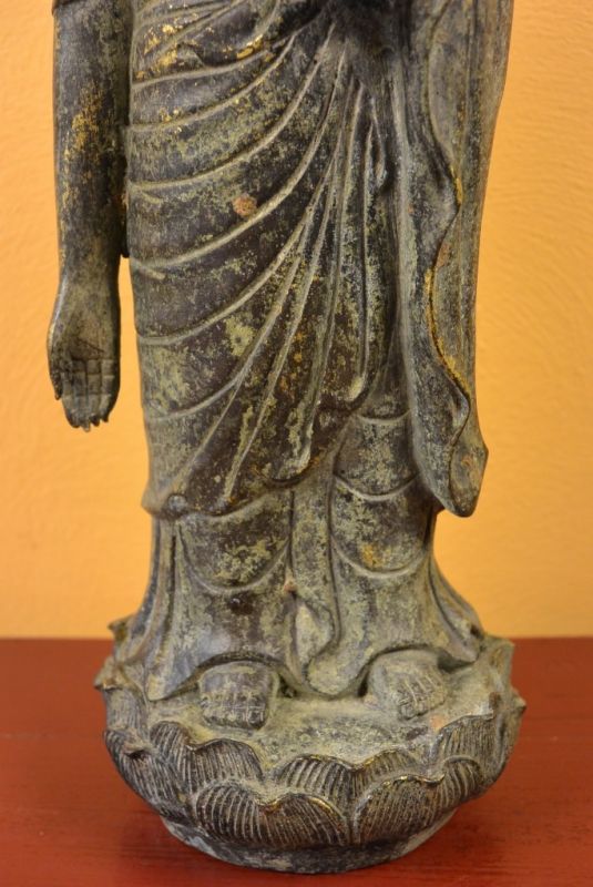 Messing Statue Stehender Buddha 3