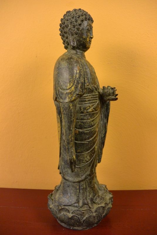 Messing Statue Stehender Buddha 4