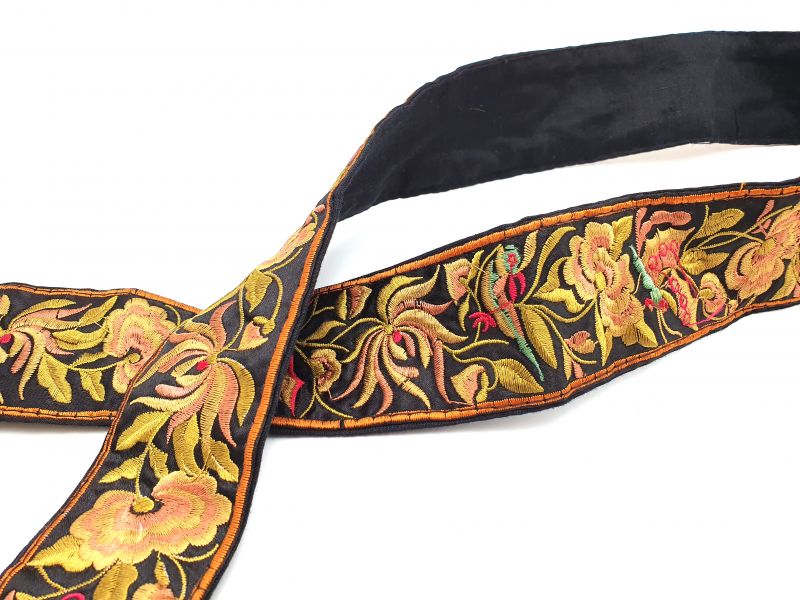 Miao Belts - Embroidery - Black and Brown 2