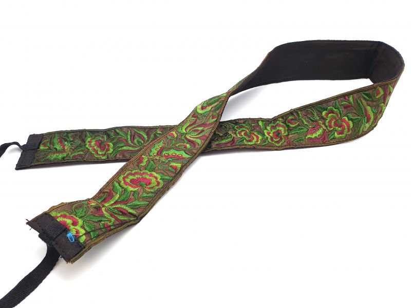 Miao Belts - Embroidery - Brown and Green 1