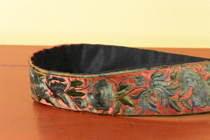 Miao Belts - Embroidery - Dark red 2