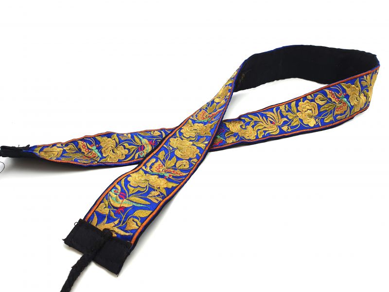 Miao Belts Embroidery Navy Blue 1