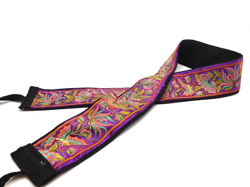 Miao Belts - Embroidery - Purple 1