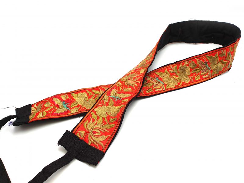 Miao Belts Embroidery Red and golden 1