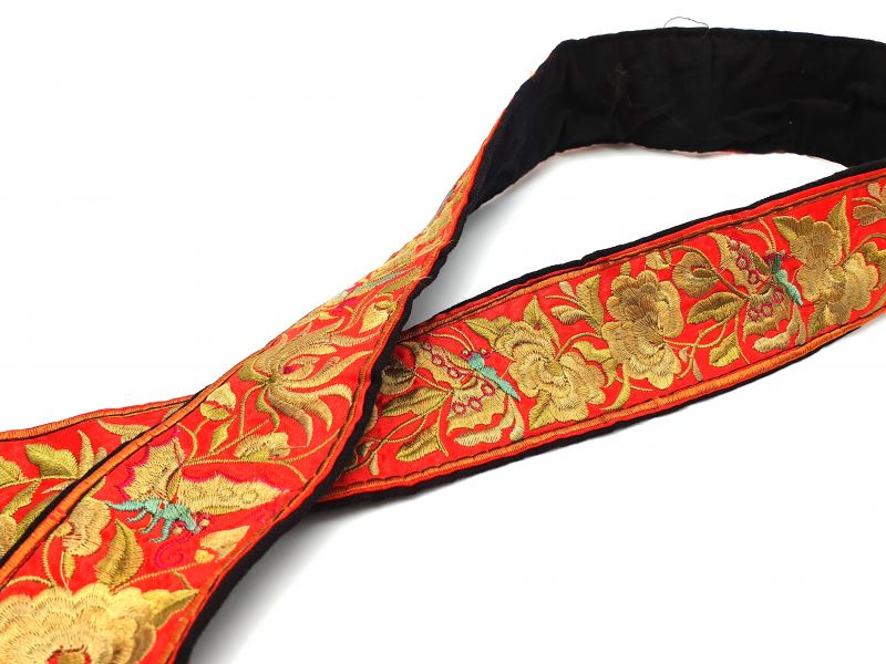 Miao Belts Embroidery Red and golden 2