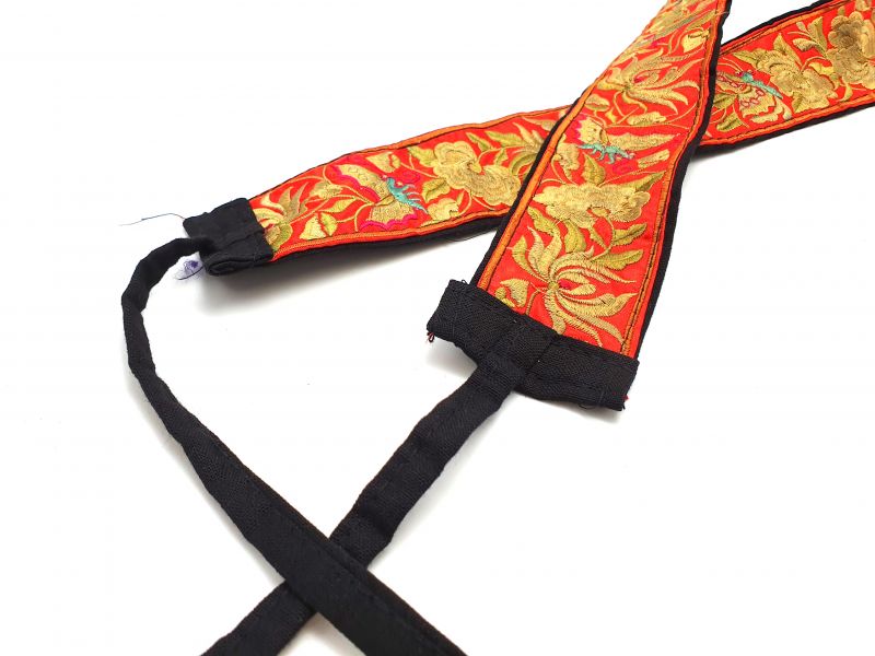 Miao Belts Embroidery Red and golden 3