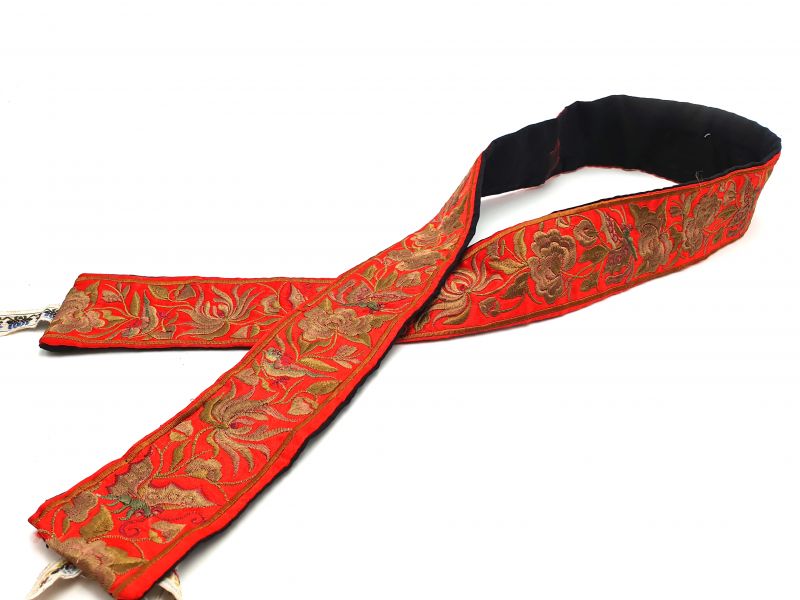 Miao Belts - Embroidery - Red 1