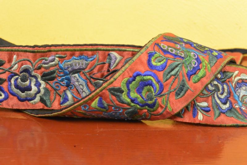 Miao Belts Embroidery Red 3