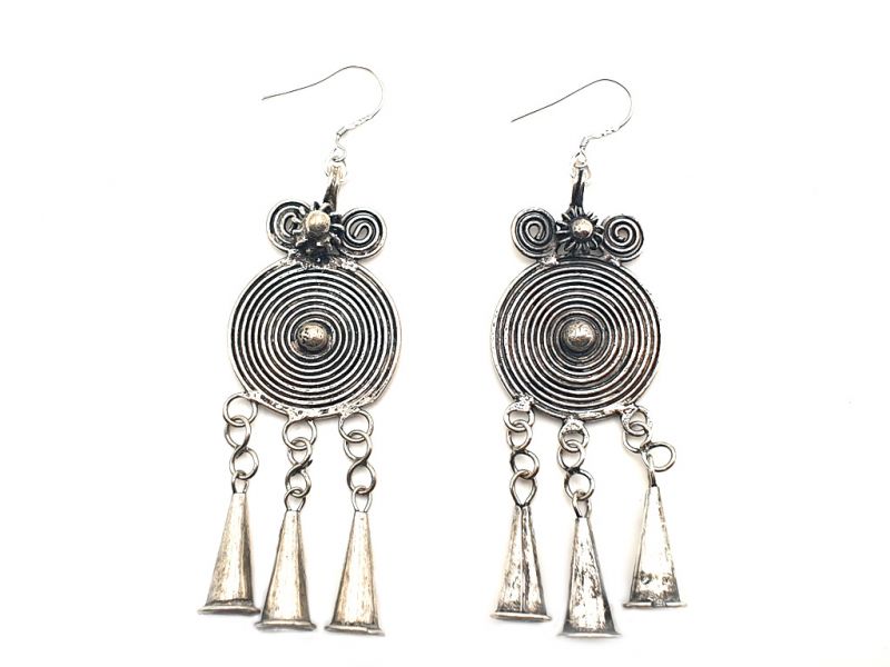 Miao Ethnic Earrings Happiness 1
