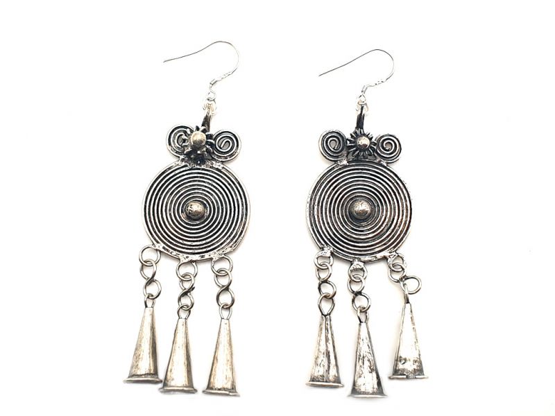 Miao Ethnic Earrings Happiness 1