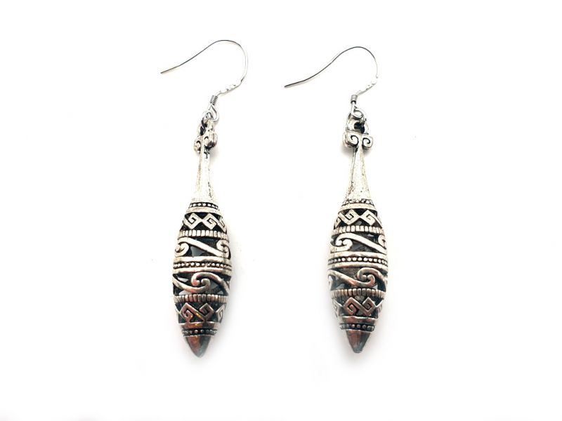 Miao Ethnic Earrings Ovale 1