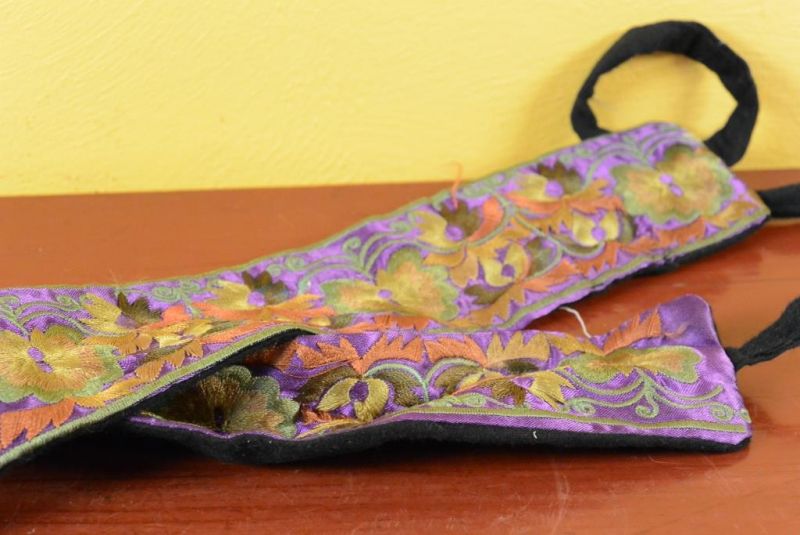 Miao Gürtel Stickerei Lila Farbe 3