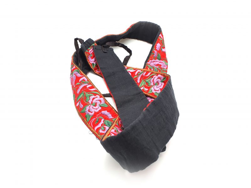Miao Gürtel Stickerei Rot und Pink 4