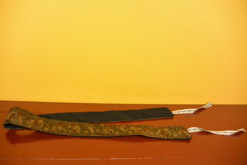 Miao Gürtel Stickerei Schwarz und braun 4