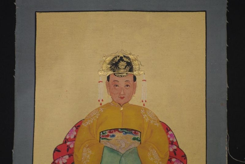Ming Kleine Ahnenpaare und Kaiser Malerei Gelb 3