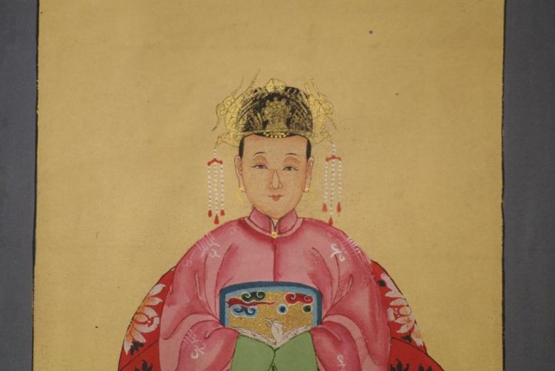 Ming Kleine Ahnenpaare und Kaiser Malerei Rosa 3
