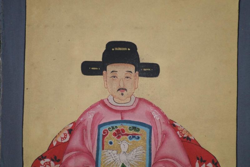Ming Kleine Ahnenpaare und Kaiser Malerei Rosa 4