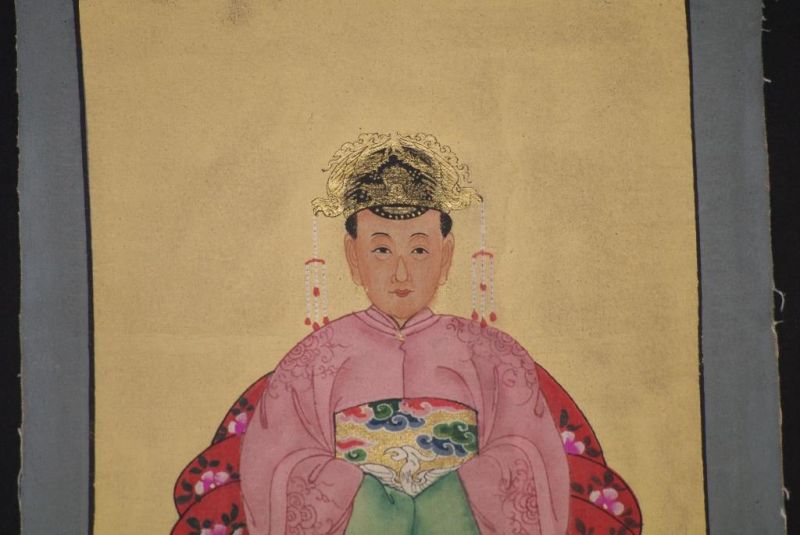 Ming Kleine Ahnenpaare und Kaiser Malerei Rosa 3