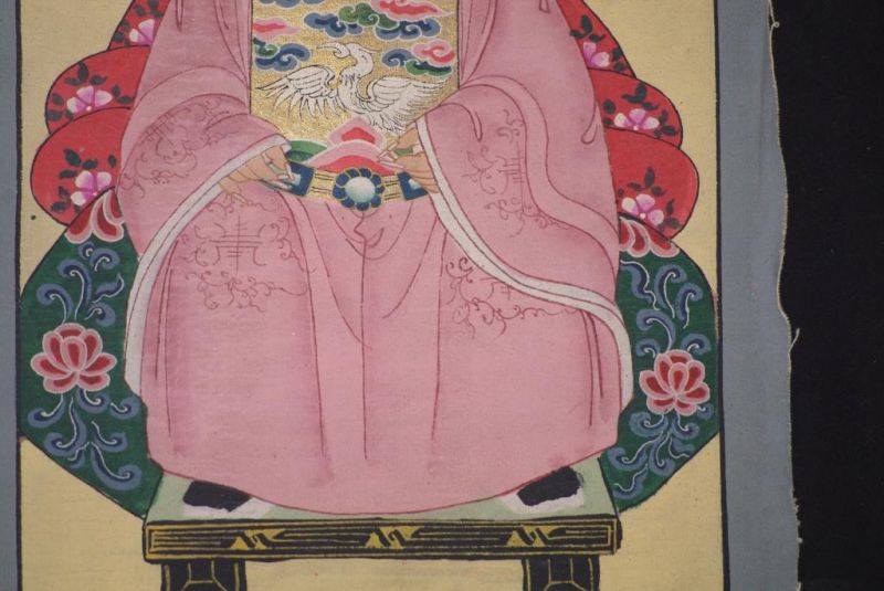 Ming Kleine Ahnenpaare und Kaiser Malerei Rosa 5