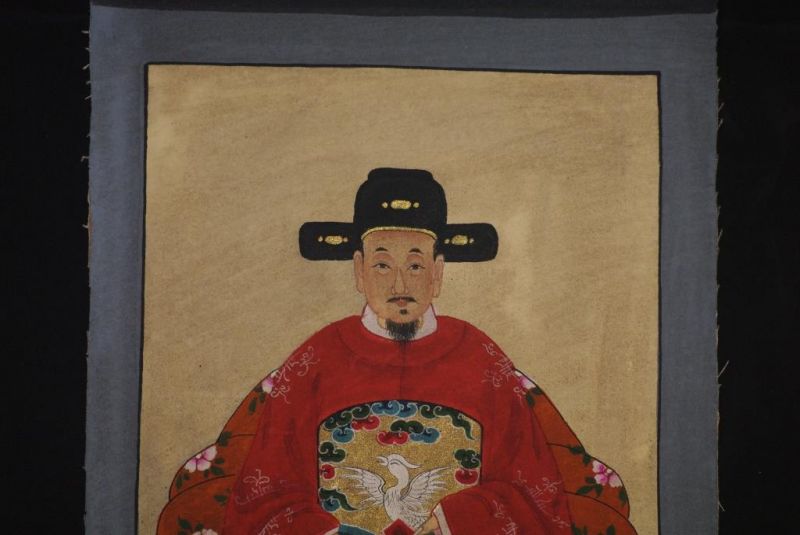 Ming Kleine Ahnenpaare und Kaiser Malerei Rot 3