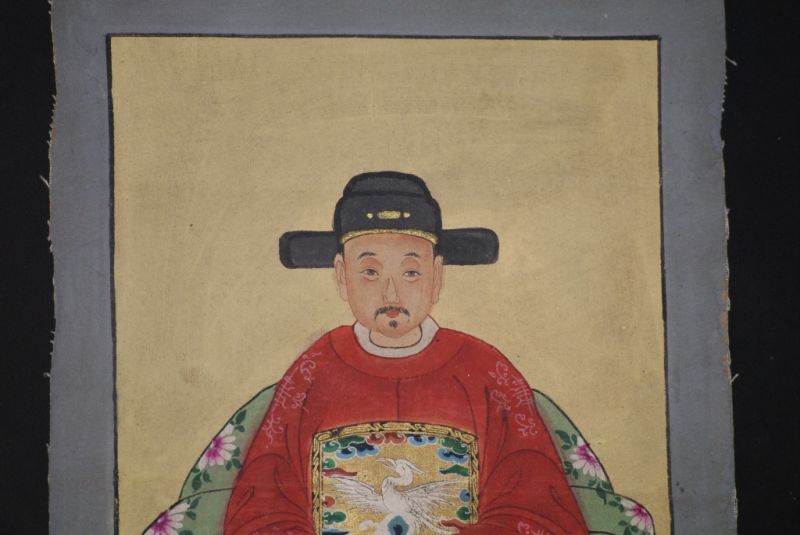 Ming Kleine Ahnenpaare und Kaiser Malerei Rot 3