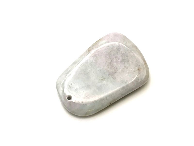 Mini Gua Sha en Jade real - Verde Claro 1