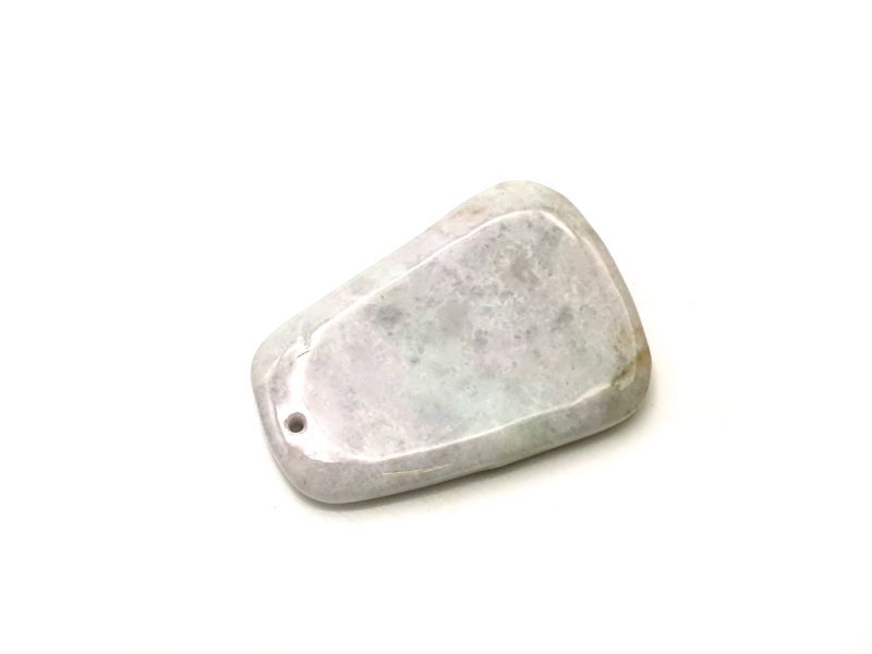 Mini Gua Sha en Jade real - Verde y Blanco 1