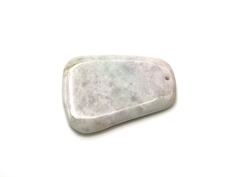 Mini Gua Sha en Jade real - Verde y Blanco 2