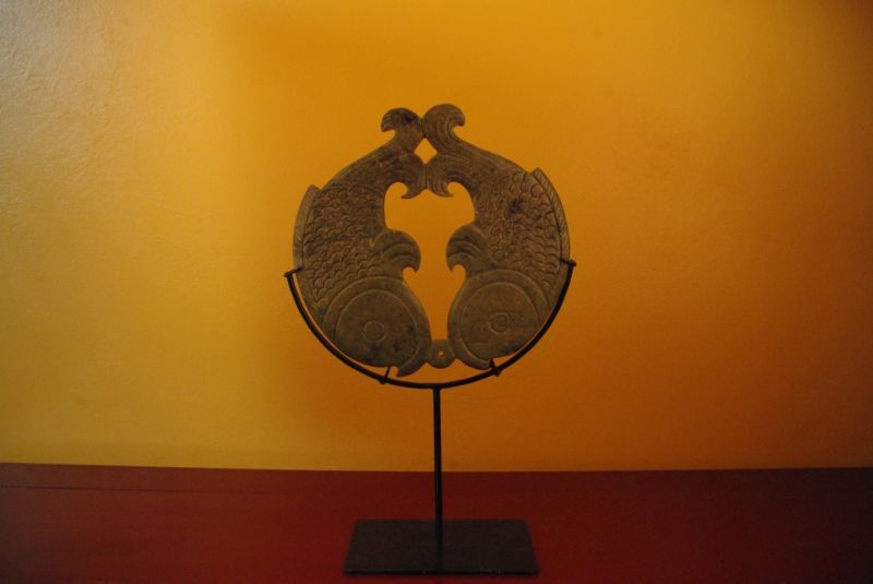 Mittelgrosse Bi Scheibe Fisch Jade 2