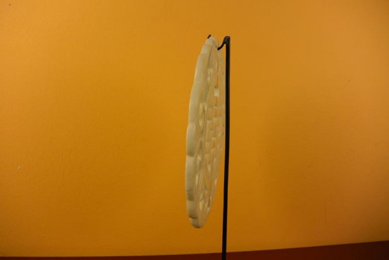 Mittelgroße Bi Scheibe mit Ständer - Glück Jade A 5