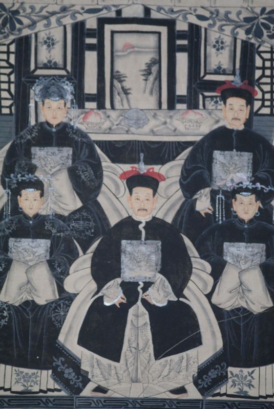 Modern Chinese ancestors Qing Dynasty 5 people 2