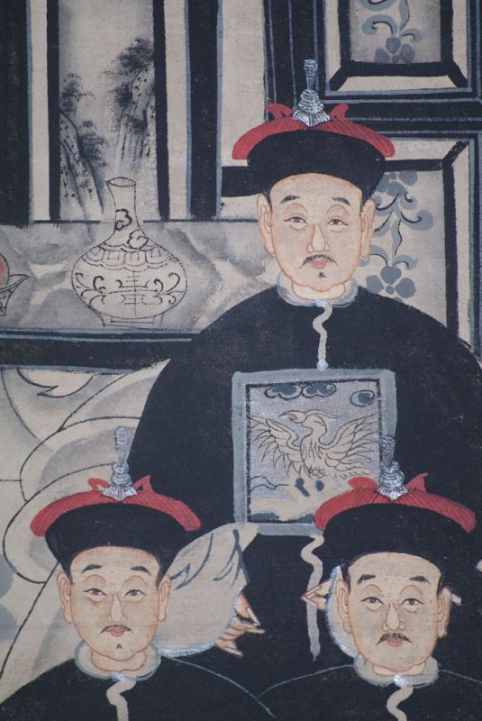 Modern Chinese ancestors Qing Dynasty 6 people 4
