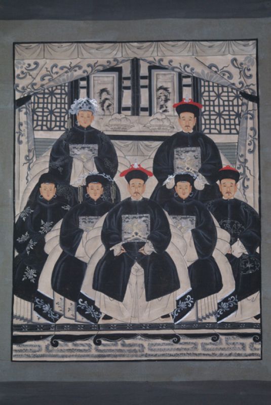 Modern Chinese ancestors Qing Dynasty 7 people 1