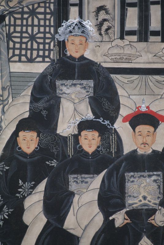 Modern Chinese ancestors Qing Dynasty 7 people 3
