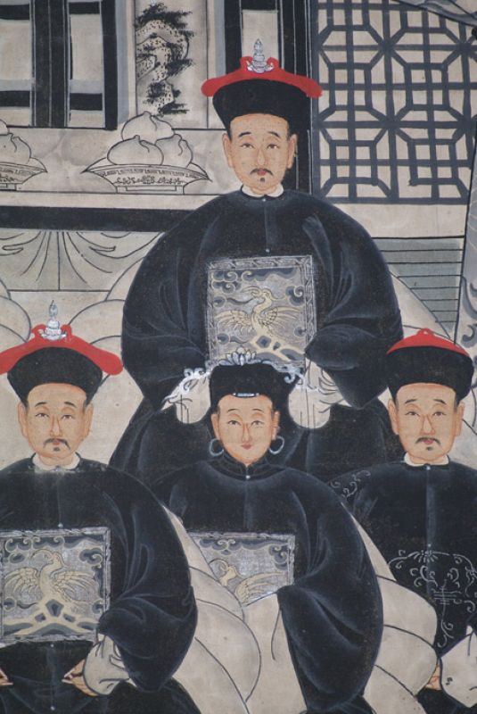 Modern Chinese ancestors Qing Dynasty 7 people 4