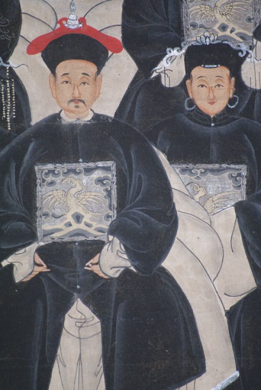 Modern Chinese ancestors Qing Dynasty 7 people 5