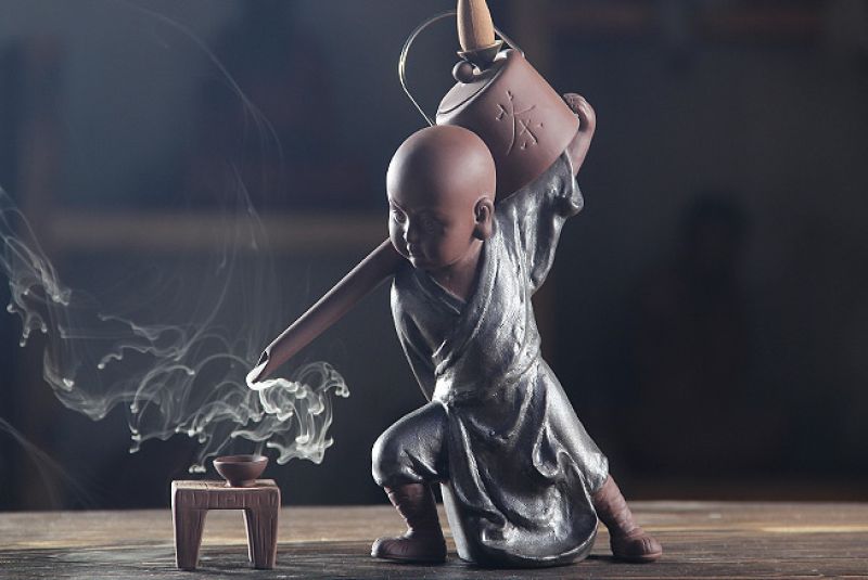 Modern Incense Holder - Art of China - Shaolin monk 1