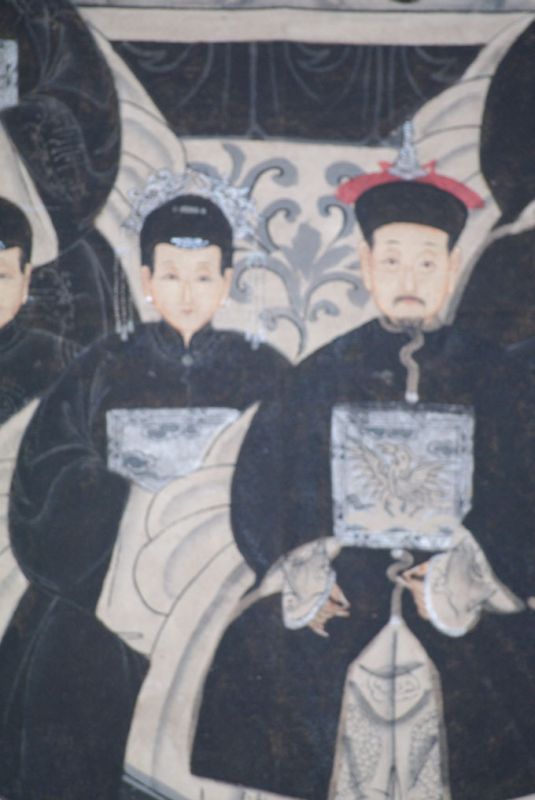 Moderne Chinesische Ahnenbilder Qing-Dynastie 8 Personen 3
