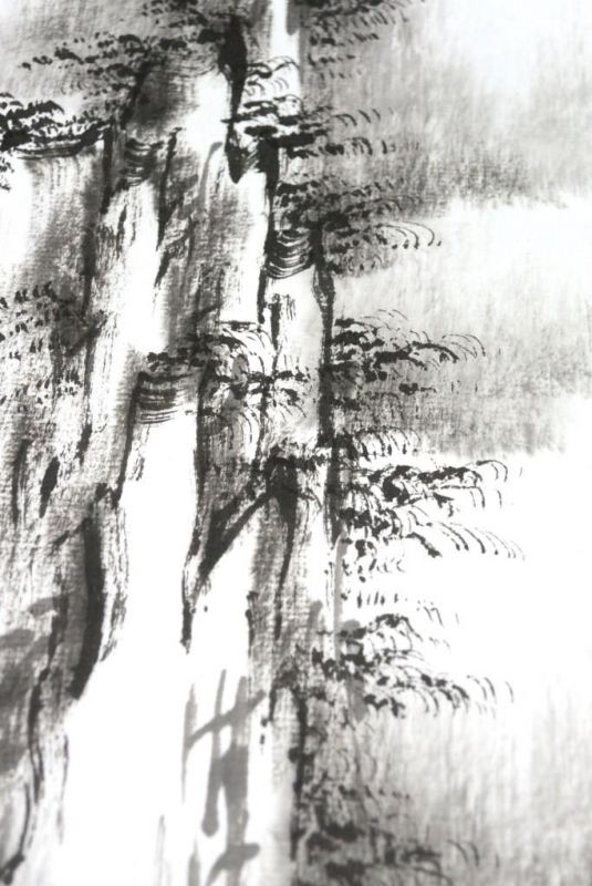 Moderne chinesische Malerei - Aquarell auf Reispapier - China-Landschaft 3