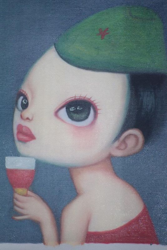 Moderne chinesische Malerei auf Leinwand - Ölgemälde - Das Aussehen 6 2