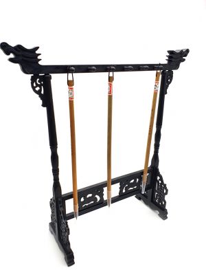 Moderner chinesischer Pinselhalter - 12 Pinselschlitze - Holzeffekt