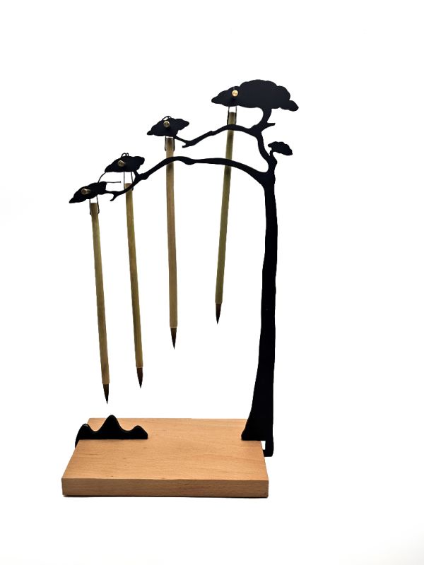 Moderner chinesischer Pinselhalter - Der Baum 4