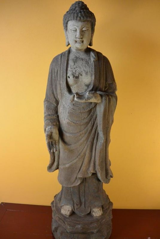 Muy Gran estatua de madera de China - Buda de pie 1