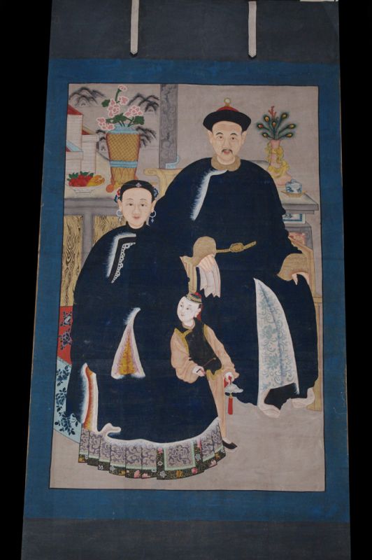 Muy Grandes Dignitarios Chinos - Familia - Azul 1